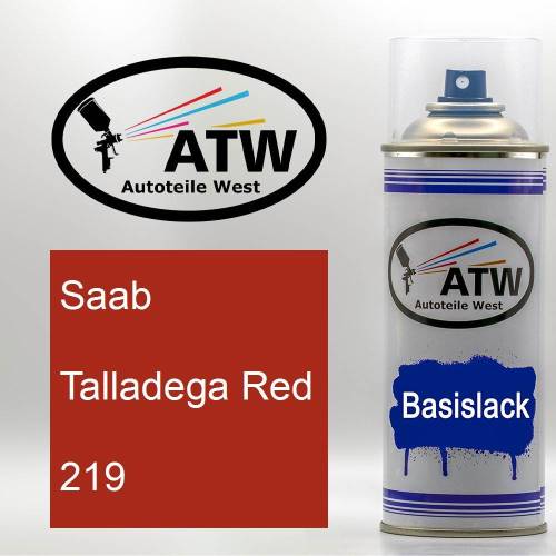 Saab, Talladega Red, 219: 400ml Sprühdose, von ATW Autoteile West.